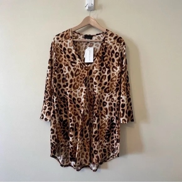 Jordan Taylor Leopard Print Swim Coverup - Picture 1 of 5